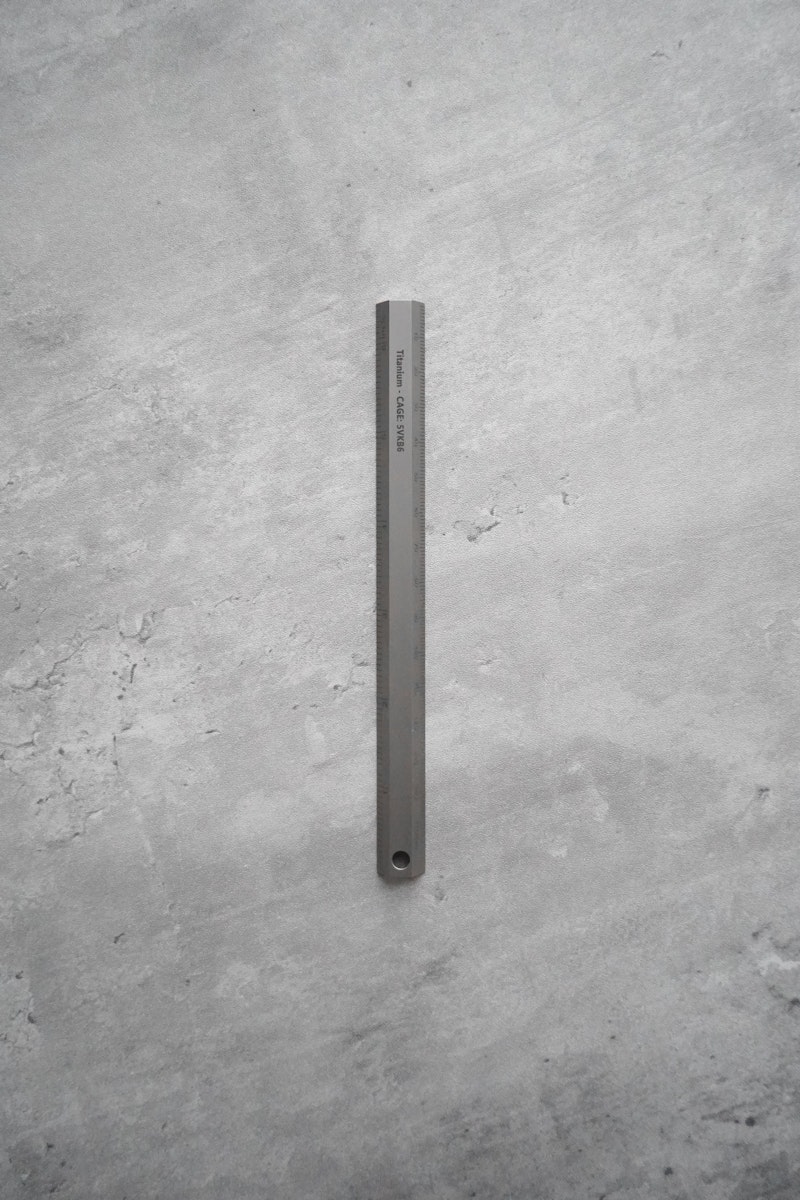 CountyComm Machined Titanium Precision Ruler - Mukama