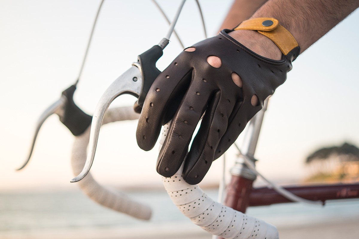 café leather triton driving gloves