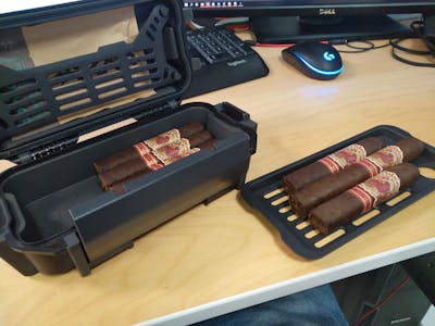 Perfect as a travel humidor